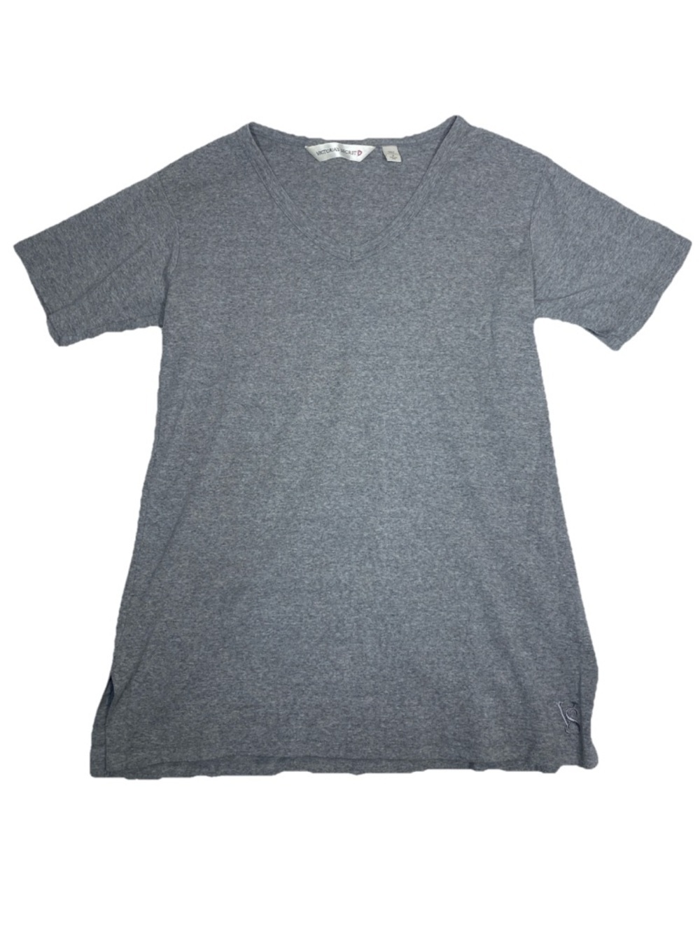 Victoria's Secret Women’s V-Neck Short Sleeve Nightgown Gray Size Small